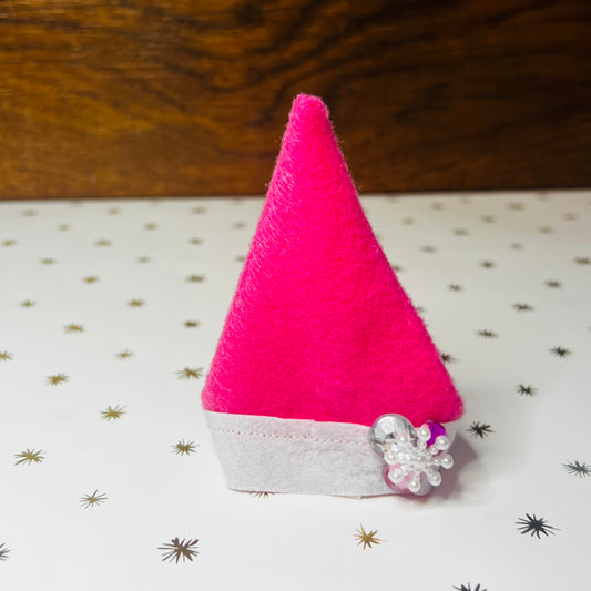 Pink Sparkle Elf Hat