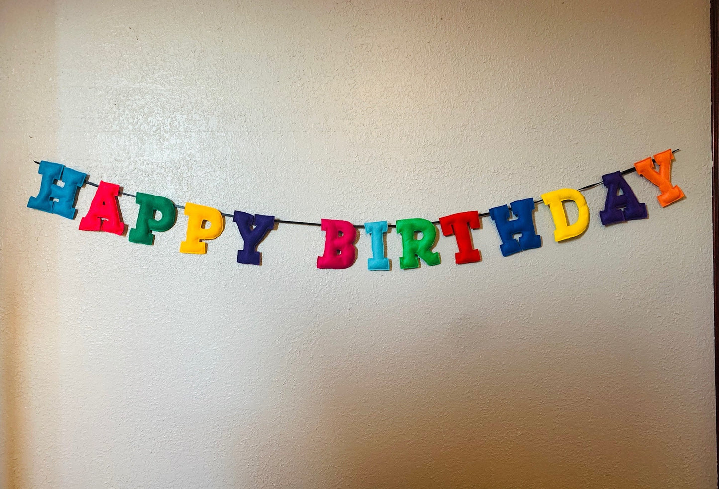 Happy Birthday Felt Garland Banner